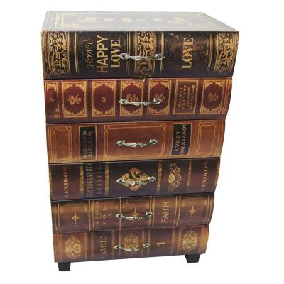 China Adjustable Antique 3-5(Size) Cabinet Drawers Wood And PVC Printing Living Room Cabinet And Bedroom Furniture Nightstands Bedside Table for sale