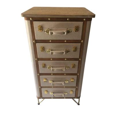 China Fashion Adjustable (Height) PU Bedroom Furniture Cabinet Bedside Nightstand Leather Outdoor Wooden Cabinet With Drawers for sale