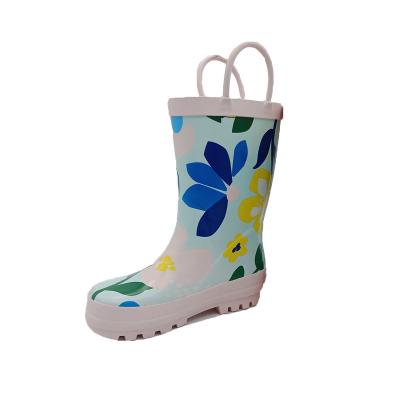 China Anti-Slip Waterproof Classic Rubber Rain Boots Girl Kids Rain Boots Grip for sale