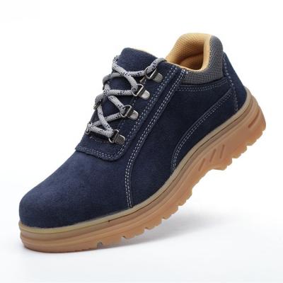 China Fashion Steel Suede Style High Toe Steel Toe And Anti Puncture Sole Protective Anti Piercing Men Safety Work Shoes for sale