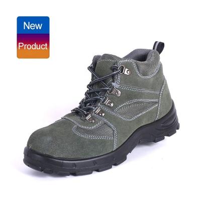 China Fashionable Steel Toe High Quality Suede Boots Industrial Work Breathable Outdoor Activities Safety Shoes With Air Mesh for sale