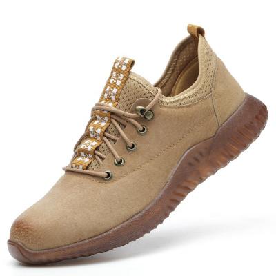 China Fashionable Autumn Suede Steel Toe Anti-skid Safety Shoes For Work And Sport for sale