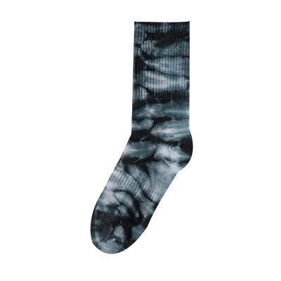 China Breathable High Quality Custom Logo Sports Schoolboy Wholesale Tie Dye Cute Socks For Women for sale