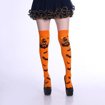 China Breathable Socks High Quality Novelty Marvel Halloween Socks Women Printed Halloween Stockings for sale