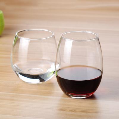 China Free Sample Wholesale Custom Stemless Wine Tumbler 12oz 7oz Wine Glass Stemless Wine Tumbler for sale