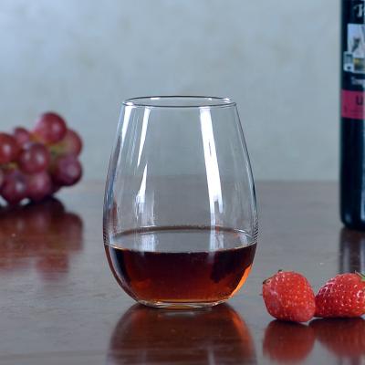 China Viable 20oz Egg Shape Stemless Wine Glass Cup From Glassware Factory for sale