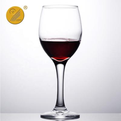 China machine made & Machine Made Ready Stock 8.5oz 250ml Bulk Package Goblet Versatile Wine Glass Cheap for sale