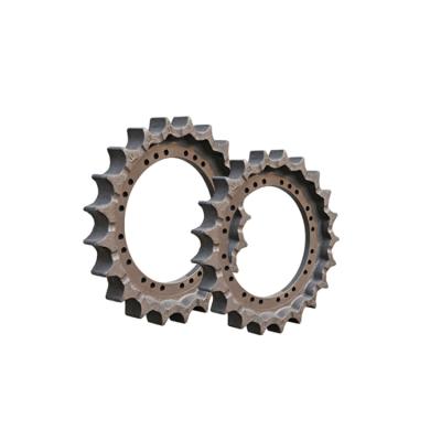 China Other Industry Sprocket Hardened Teeth Undercarriage Parts Black Sprocket For Excavator for sale