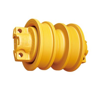 China Other 50Mn/40MnB Crane Track Sliding Roller Durable Yellow D6D Bottom Track Roller for sale