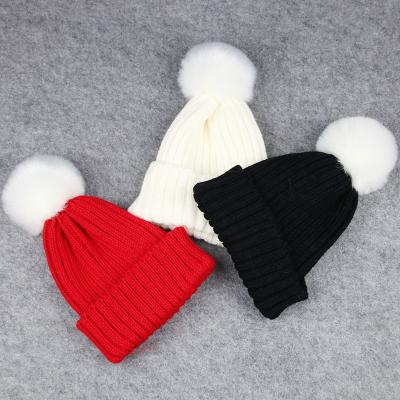 China Mixed color soft Korean style cashmere fabric winter deer deer hat for kids for sale