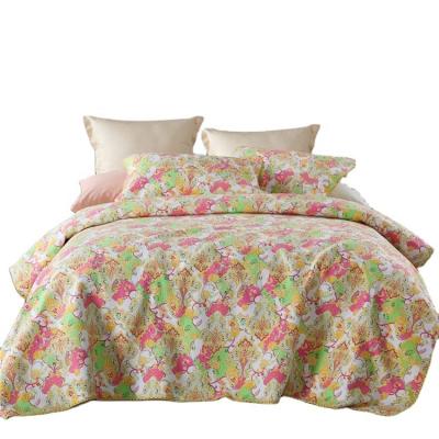 China Parsley Anti-Static Vibrant Colors Cozy Queen Size 100% Cotton Bed Three Piece Set for sale