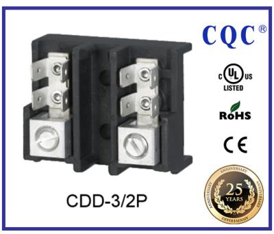 China UL Listed Panel Terminal Block / Terminal Block Connector With 2 Poles, 3 Poles, 4 Poles And CDD-3 Customized for sale