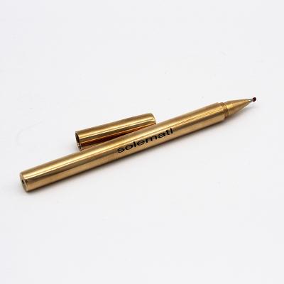 China office & Custom School Pen Gift Opens Metal Luxury Round Brass Pen for sale