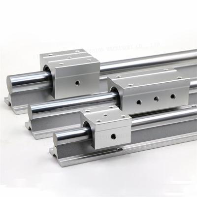 China Interchangeable SBR25 Rail SBR25 Linear Motion Aluminum Cylindrical Linear Rail SBR25 Mounting Rail for sale