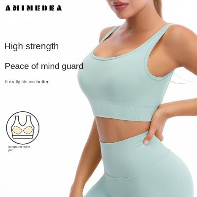 China 2023 Running Ladies Breathable Girls Fitness Gym Yoga Bra Tops Custom Logo Crane Exercise Workout Women Sports Bra for sale