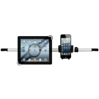 China 2 in 1Ipad Phone Headrest Mount Car Dual Used Holder 2 in 1 Tablet and Mobile Phone Holders Second Hand Car Back Seat Headrest Mount for Vehicle for sale