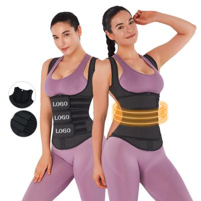 China Custom Trainer Slimming Vest Waist Trainer Dropshippin High Compression Logo Latex Workout Waist Trimmer 3 Waist Trainer for sale