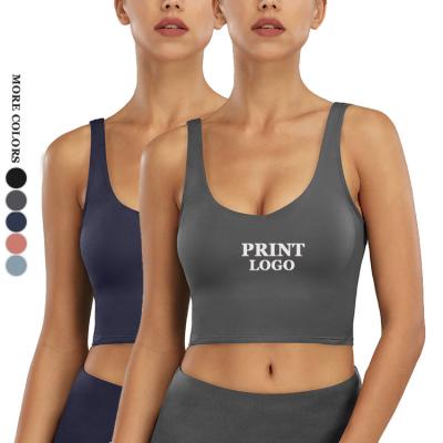 China Breathable Sleeveless Single Crop Yoga Women Workout Dropshipping Sports Bra Top for sale