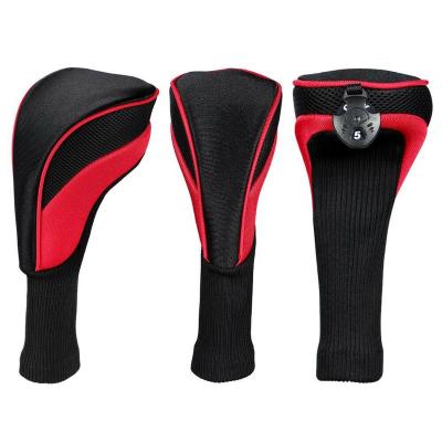 China Custom Golf 3Pcs Golf Club Head Covers Sets Heron Driver 1 Headcovers 3 5 Fairway Wooden Driver 1 Sets for sale