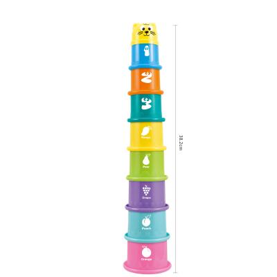 China PP Cup Tough Kids Smart Educational Baby Stacking Cups Toys for sale