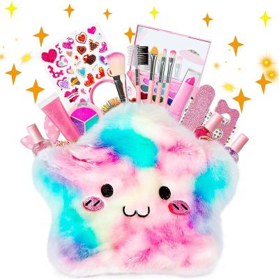 China Kids Makeup Non-Toxic Make Up Beauty Kit Toys Set With Bag Gifts Girls Fit Role Play Princess Elegant Dress Up 22*6.2*16.5cm for sale