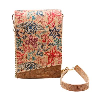 China Boshiho RTS Women's Vegan Zipper Wallet Cork Shoulder Cross - Body Bag Wallet Case Cell Phone Eco Friendly Bags for sale