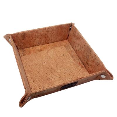 China Boshiho Gift Cork Jewelry Catchall Key Coin Box Eco - Friendly Sustainable Cork Tray for sale