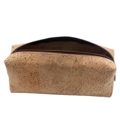 China Cork Boshiho Cork Pencil Purse Zipper Cosmetic Bag for sale