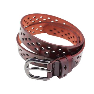 China Boshiho Durable Fashion Genuine Leather Belt Best Selling Fashion Women Belts Genuine Cow Leather Automatic Buckle Belt for sale