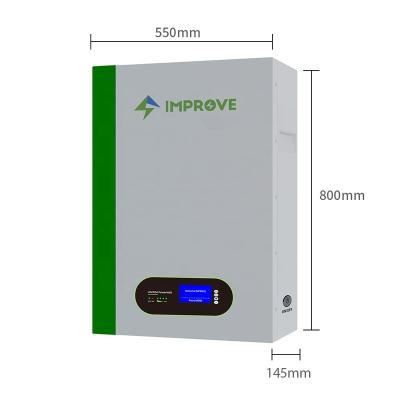 China Home Wall Power System 48V 51.2V 100Ah 200Ah 5Kwh 10Kwh LifePO4 LifePO4 Solar Backup Power Supply Off Grid Energy Storage ESS for sale