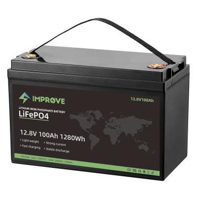 China Shenzhen power tools upgrade LFP 12volt 12.8V 100ah battery lithium bateria for AVG solar marine boats for sale