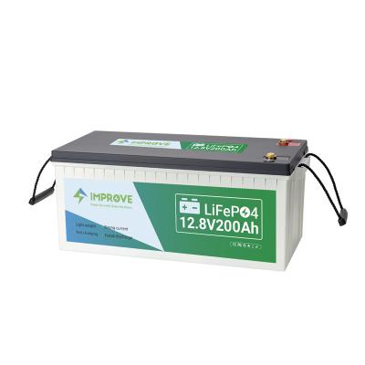 China Home Appliances Wholesale 12V 200Ah LiFePo4 Battery Pack For Storage Lithium Ion Battery For Boats rv Solar Power Outdoor Use for sale