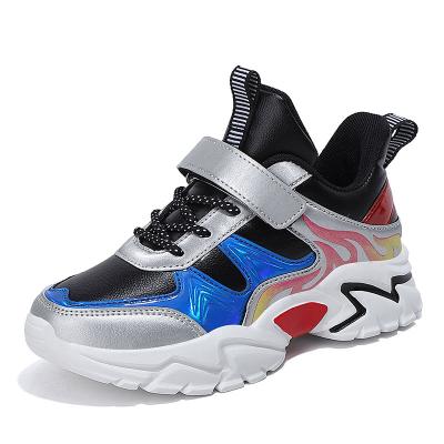 China Breathable Sneakers Kids Comfortable School Sports Shoes Kids Casual Back To School Shoes Black And White for sale