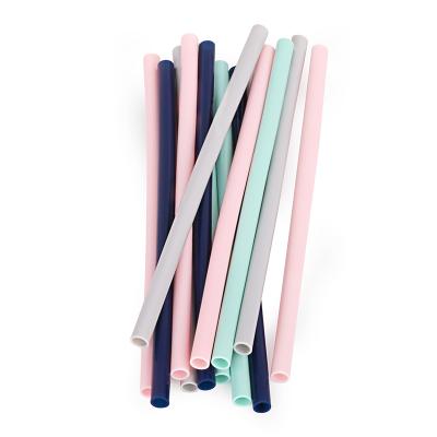 China New Product Ideas 2020 Eco Friendly Sustainable Reusable Kids Silicone Collapsible Straw for sale