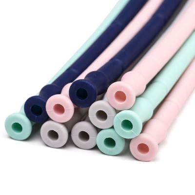 China Wholesale Viable Colorful Portable Silicone Eco-Friendly Collapsible Reusable Drinking Straw for sale