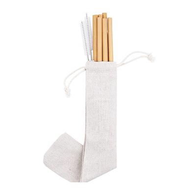 China Wholesale Eco Friendly Reusable Economical Yellow Bamboo Brinking Straw With Brush for sale