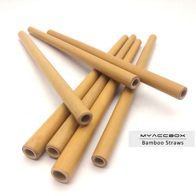 China Sustainable Logo Naturalbamboo Fiber Bar Accessories Eco Friendly Reusable Drinking Customizable Straws for sale