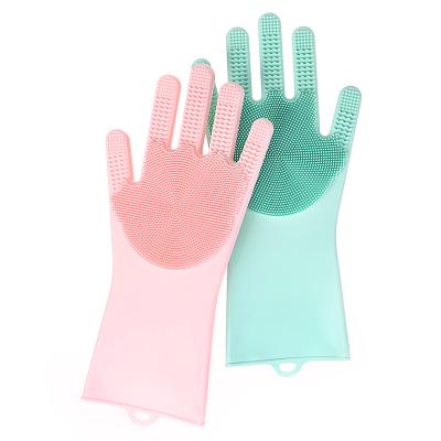 China BPA Silicone Household Gloves Multifunctional Silicone Free Cleaning Washing Gloves for sale