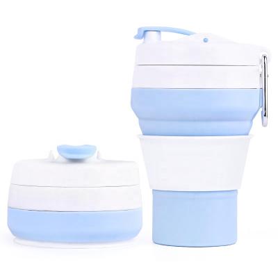 China Viable Silicone Retractable Heat Resistant Collapsible Coffee Mug To Go Eco Friendly Coffee Mug for sale