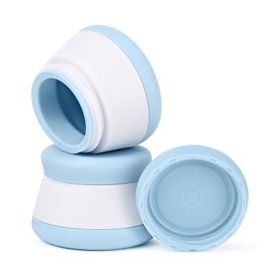 China Portable Silicone Makeup Leak Proof Leak Proof Cosmetic Packaging Jars Silicone Travel Containers for sale