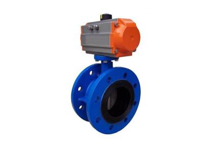 China BGTWF Modulating Flange Rubber Seal Pneumatic Butterfly Valve for sale