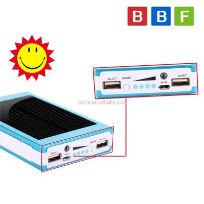 China 2 in 1 Portable Solar Power Bank Mobile Motion Battery Charger for iPhone LG 20000 mah for sale