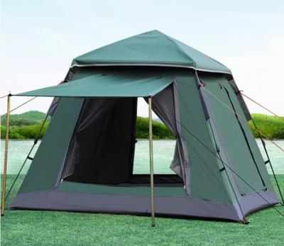 China 4-5 Persons Double Deck Automatic Spring Tent Outdoor Camping Tent Speed-Opening Straight Tying Type Mountain for sale