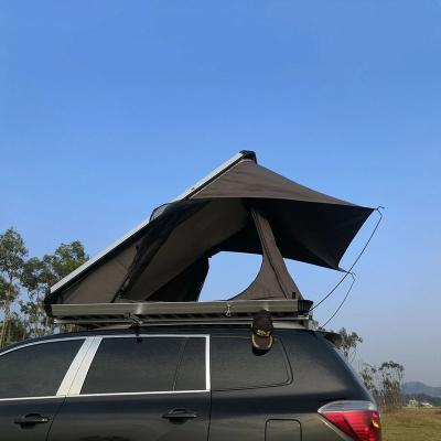 China Camouflage Hardshelled Aluminum Game Instant Car Roof Top Tent / Auto Roof Top Tent Field for sale