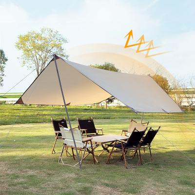 China Extended Type Outdoor Simple Portable Rainproof Camping Pergola Canopy Tent Wild Beach Camping Tent for sale