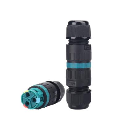 China Weichat New Style Outdoor Igniting Outdoor M20 Screwless Electrical IP68 Quick Plug In Waterproof Connector for sale