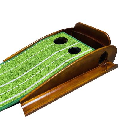 China New Sustainable Training Aids OEM ODM Golf Putting Control Push Strength Practice Putting Mat Indoor Golf for sale