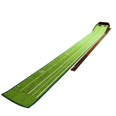 China Viable Professional Factory Portable Auto Return Track Folded Training Aid Mat Indoor Golf for sale