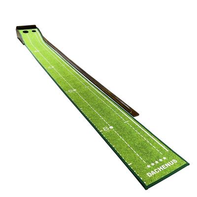 China Golf Practice Factory Wholesale Wooden Folded Professional Training Aids Golf Indoor Golf Hitting Mat Green for sale