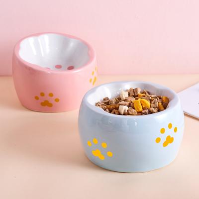 China Wholesale Automatic Cute Ceramic Food Water Feeder Cat And Dog Large Feeder Cartoon Pet Plant Animal Bowl for sale